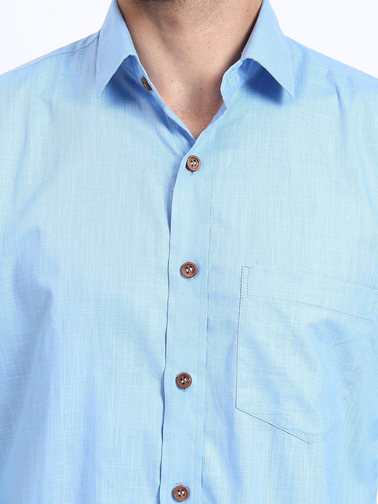 Light Blue formal Cotton Shirt