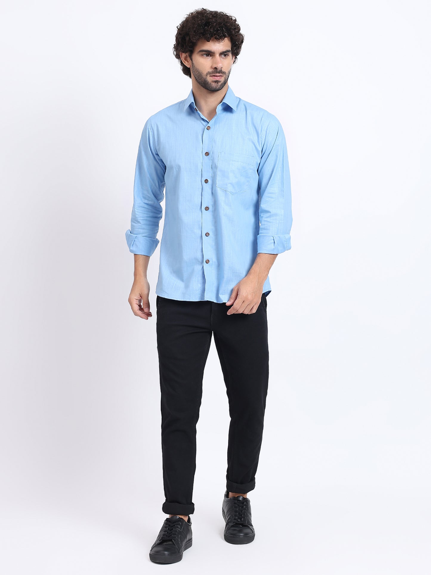 Light Blue formal Cotton Shirt